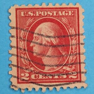 George ‎ Washington Red Two  2 Cent Postage Stamp Vintage President
